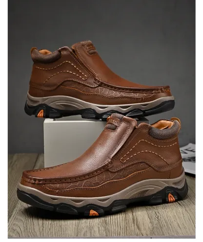 Men's Ankle Outdoor Trekking  Leather Boot