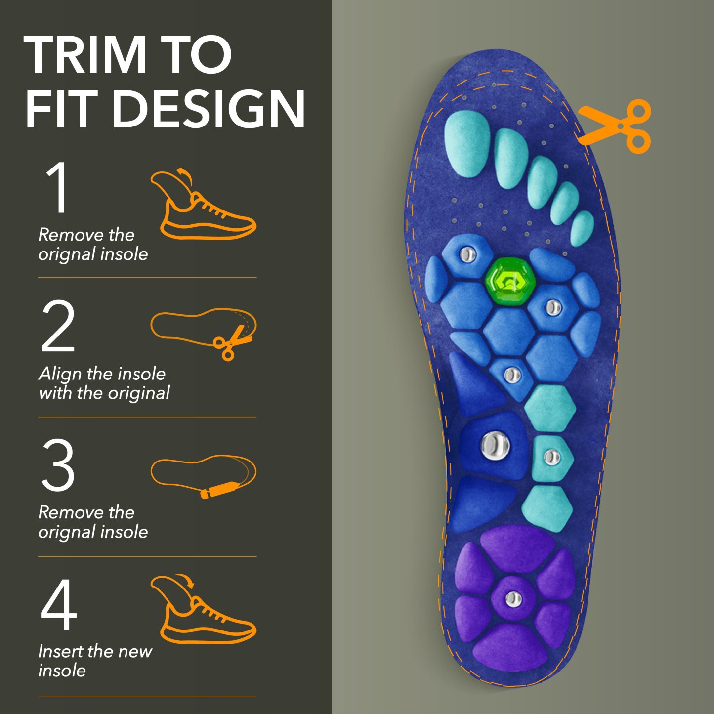 Deep Relief Massage Acupressure Insoles