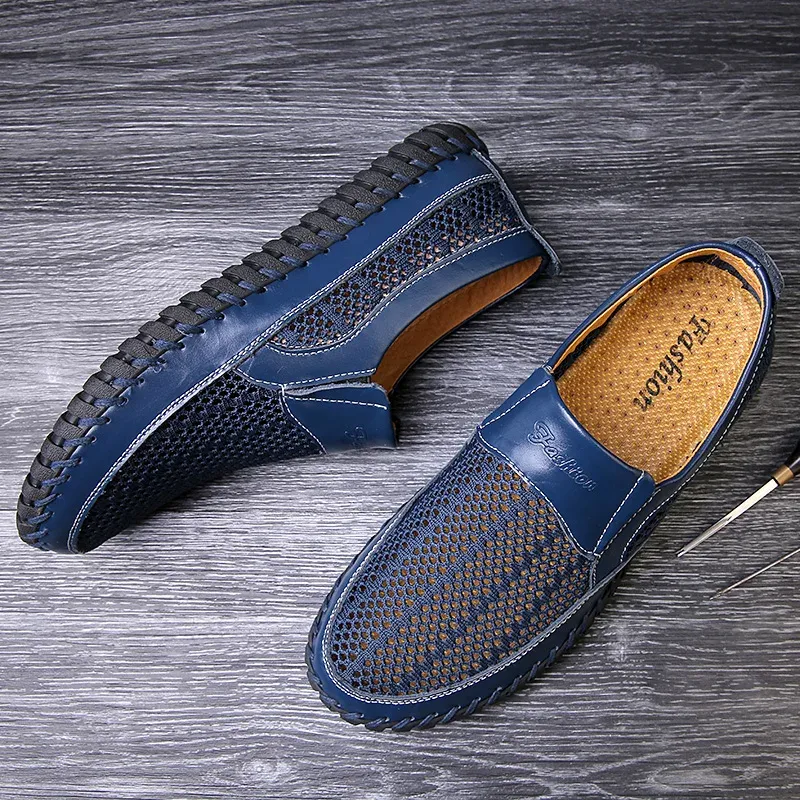 Men's Casual Outdoor Mesh Moccasins Driving Shoes
