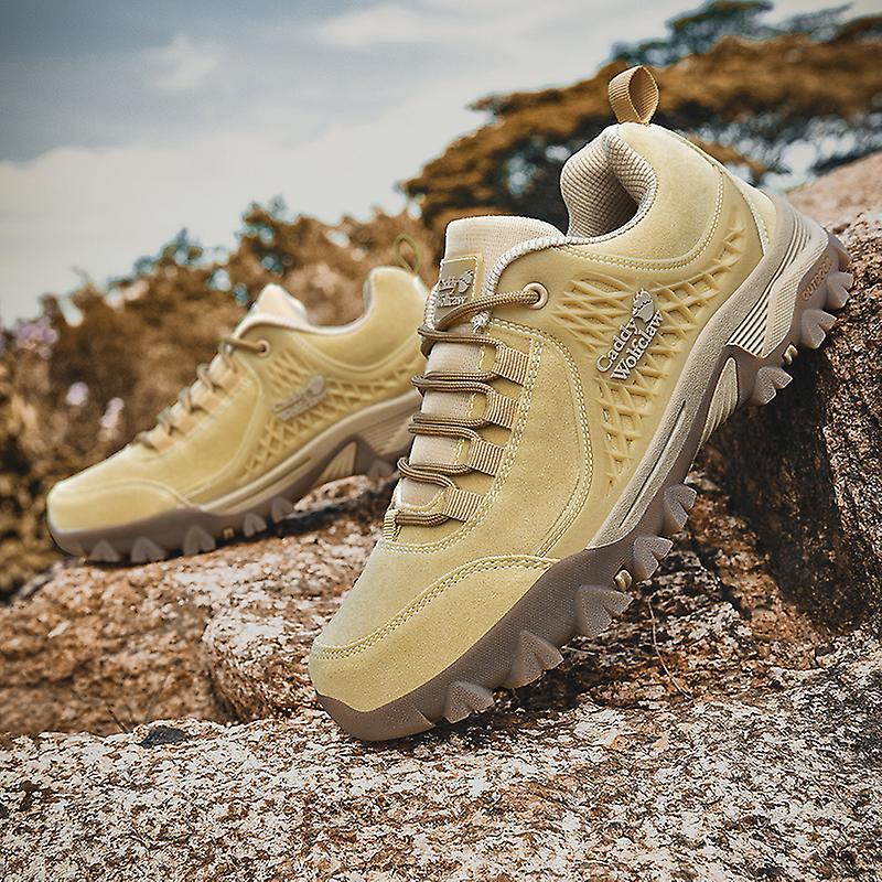 Men's Non-slip Thick Bottom Leather Sneakers