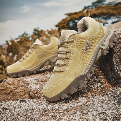 Men's Non-slip Thick Bottom Leather Sneakers