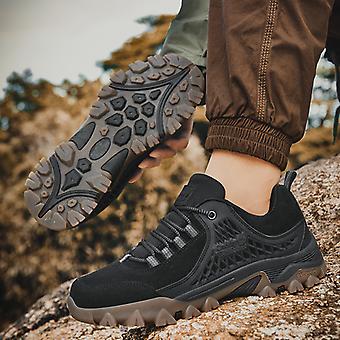 Men's Non-slip Thick Bottom Leather Sneakers