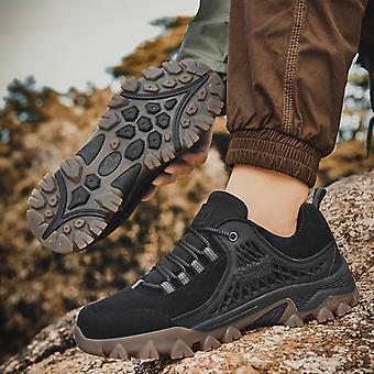 Men's Non-slip Thick Bottom Leather Sneakers