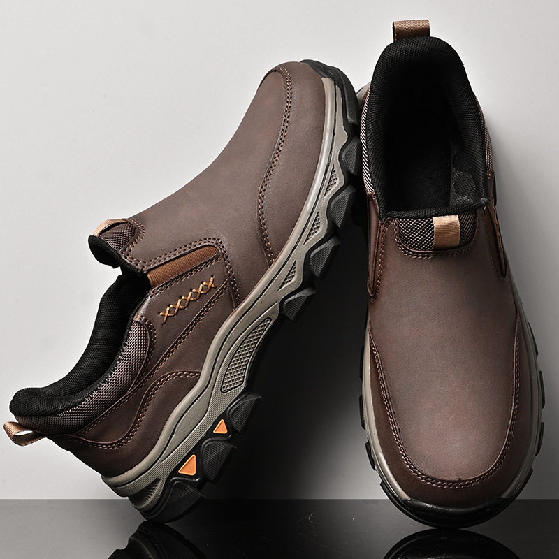 Men‘s Classic Outdoor Slip On Casual Leather Loafers