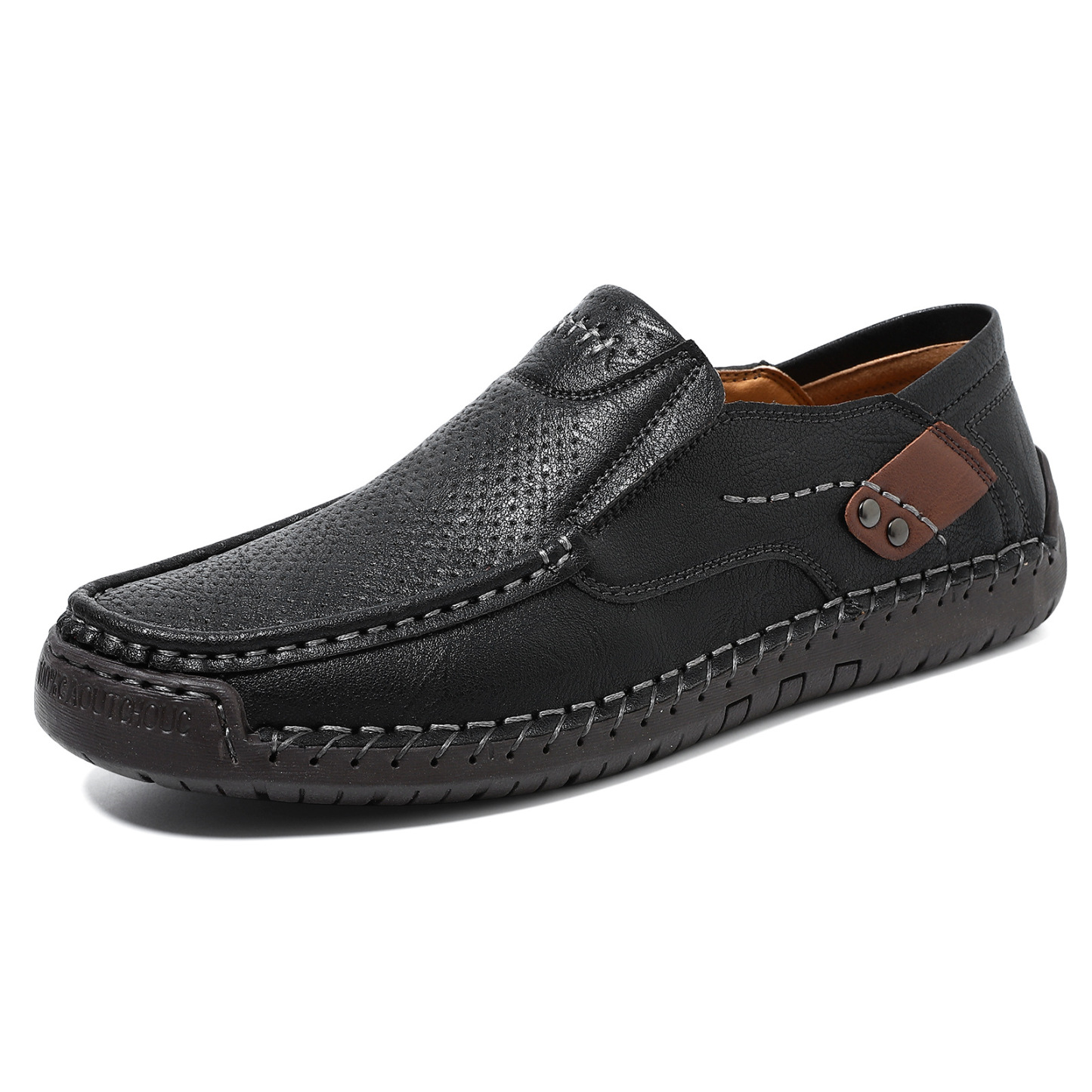 Men's Handmade Cutout Loafers