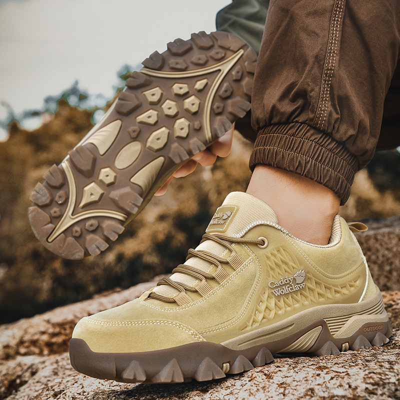 Men's Non-slip Thick Bottom Leather Sneakers