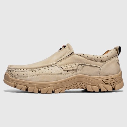 2024 Men's Non-slip Walking Leather Lightweight Breathable Casual Loafers