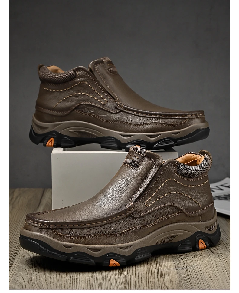 Men's Ankle Outdoor Trekking  Leather Boot