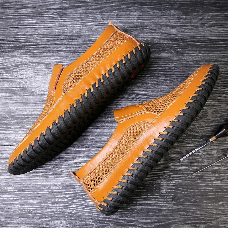Men's Casual Outdoor Mesh Moccasins Driving Shoes