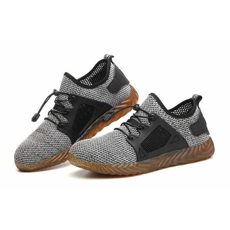 Men's steel toe anti-smash breathable safety shoes