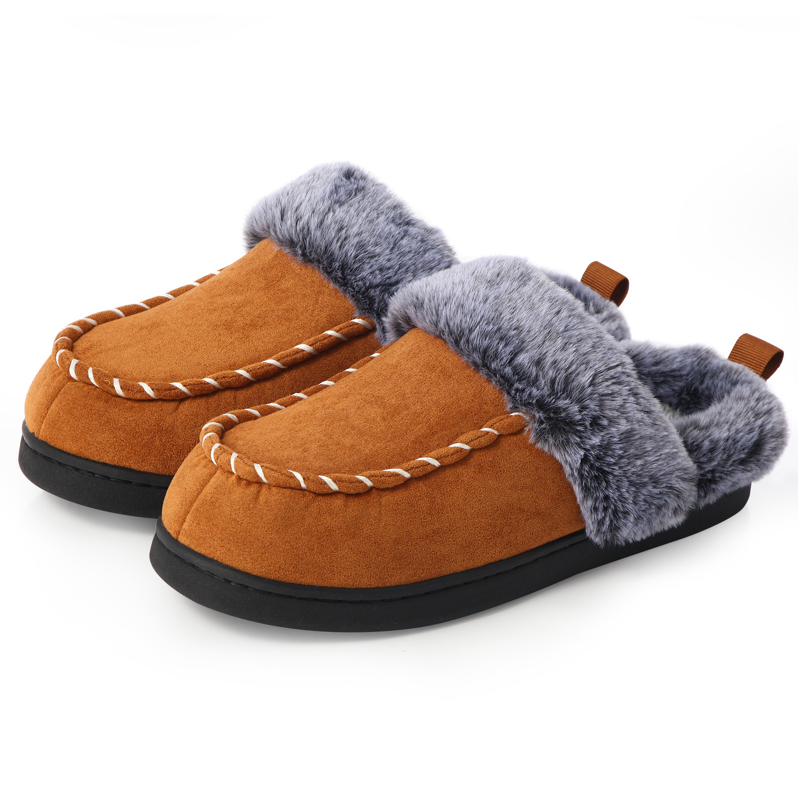 Men's winter warm velvet non-slip cotton shoes