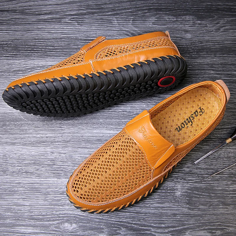Men's Casual Outdoor Mesh Moccasins Driving Shoes