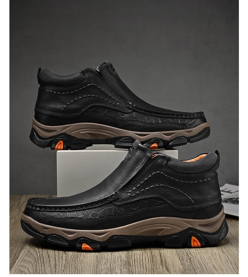 Men's Ankle Outdoor Trekking  Leather Boot