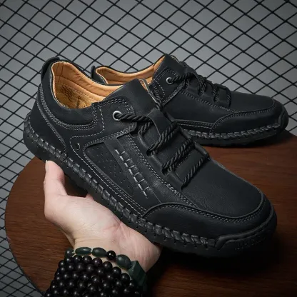 Men's Leather Casual Outdoor Hiking Sneakers