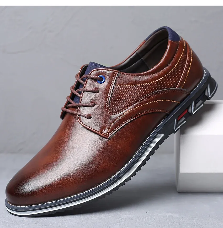 Men's Breathable Oxford Lisse Orthopedic Dress Shoe