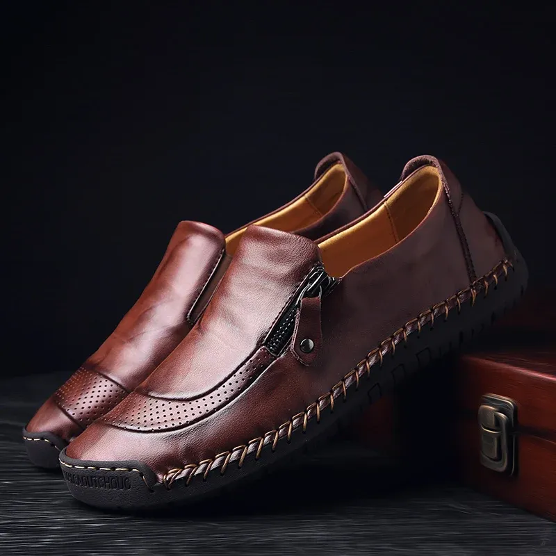 Men's Slip on Business Casual walking Shoes -bruceshoes