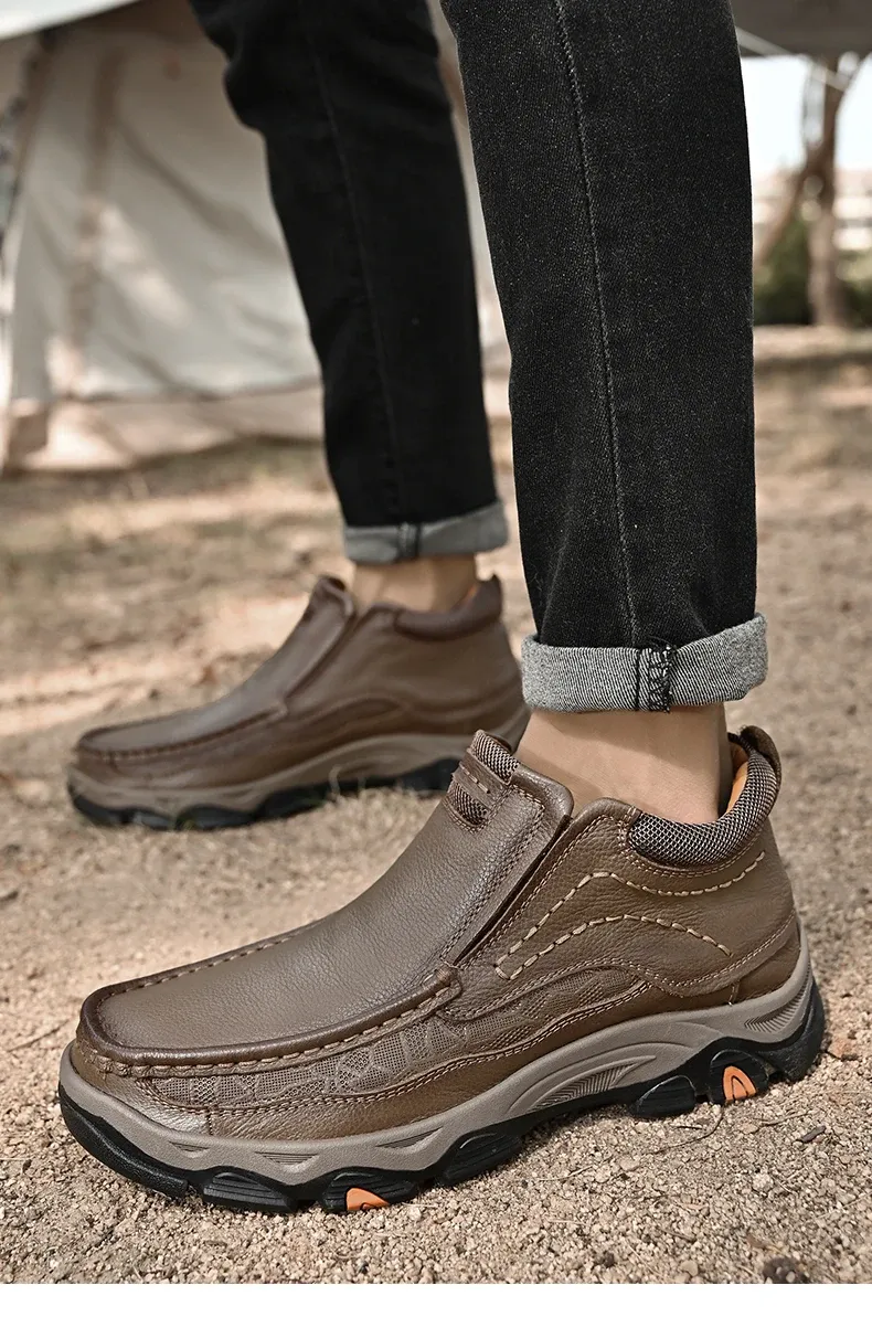 Men's Ankle Outdoor Trekking  Leather Boot