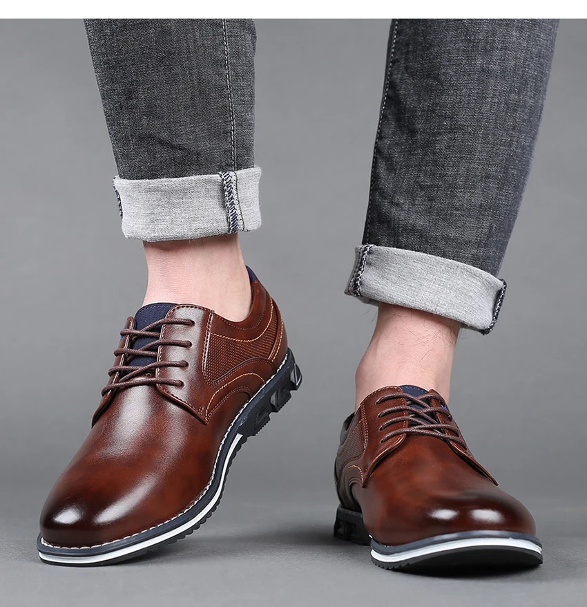 Men's Breathable Oxford Lisse Orthopedic Dress Shoe