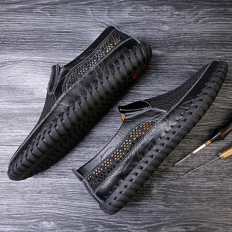 Men's Casual Outdoor Mesh Moccasins Driving Shoes