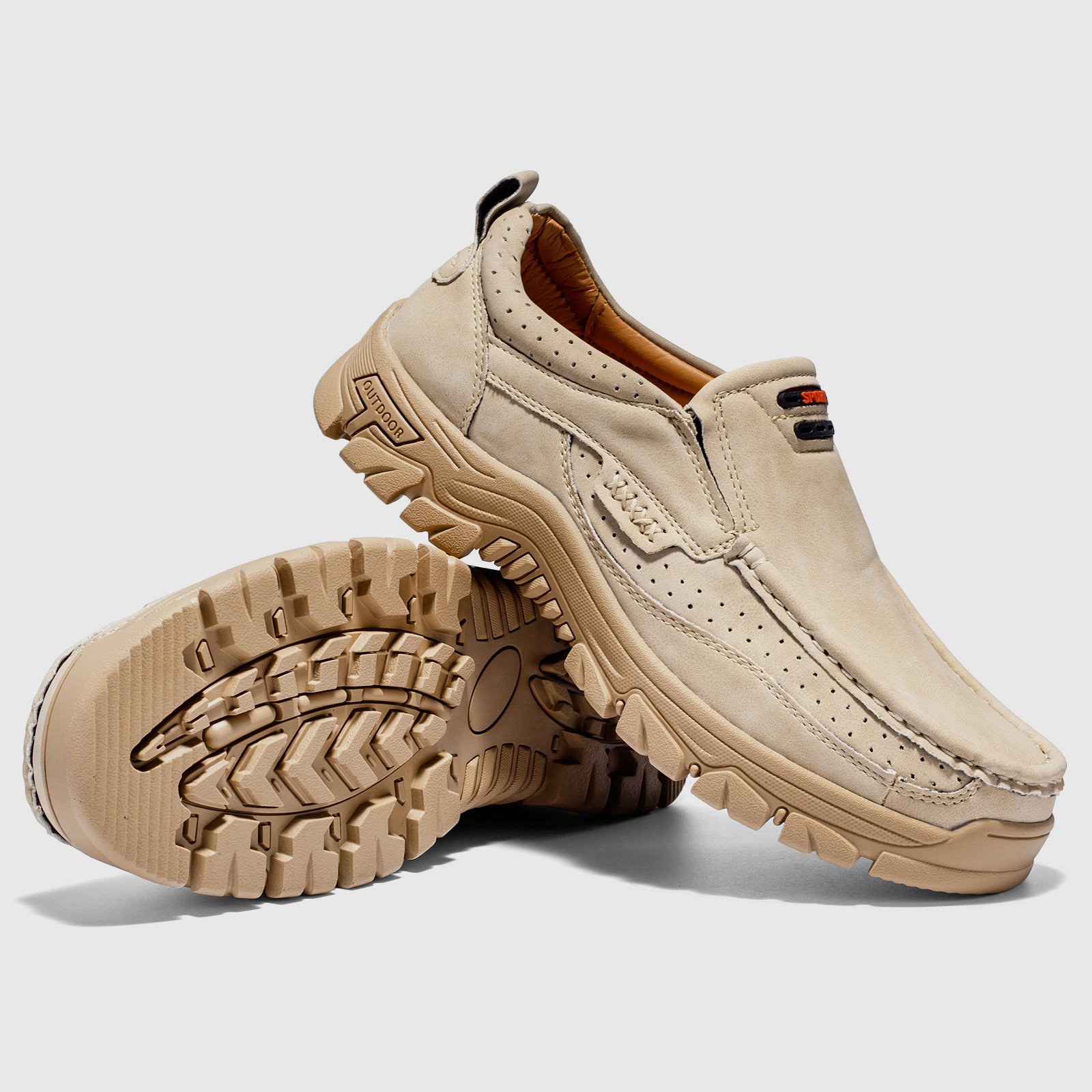 2024 Men's Non-slip Walking Leather Lightweight Breathable Casual Loafers