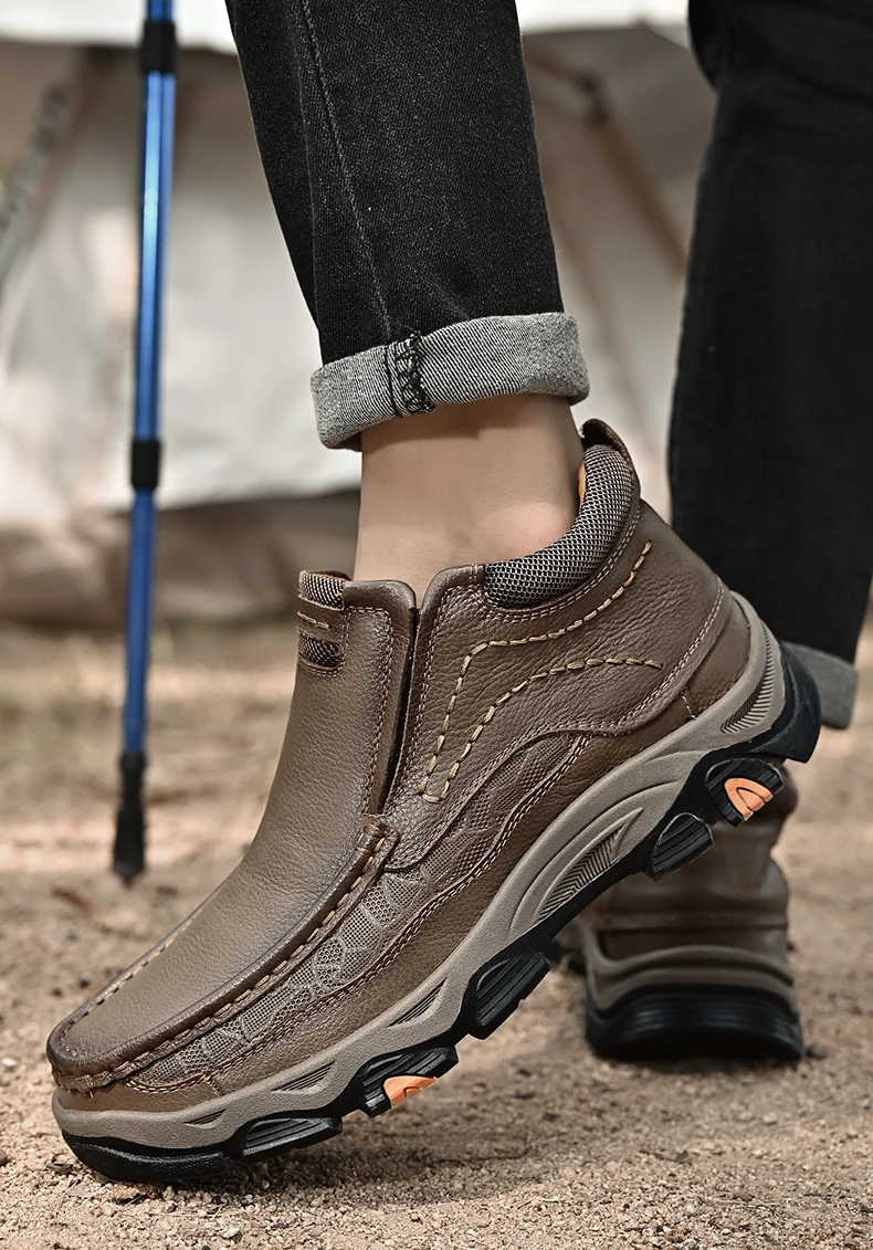 Men's Ankle Outdoor Trekking  Leather Boot