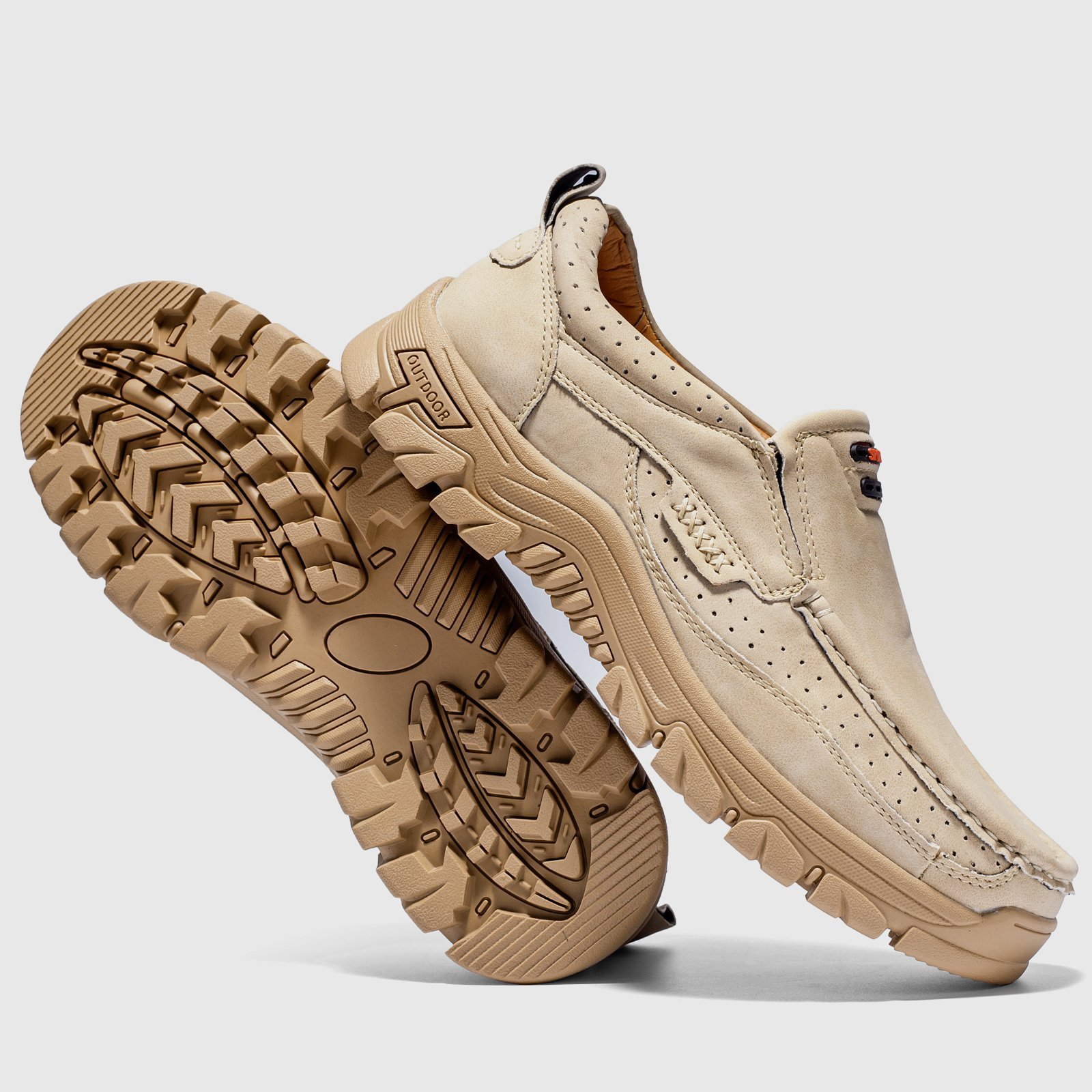 2024 Men's Non-slip Walking Leather Lightweight Breathable Casual Loafers