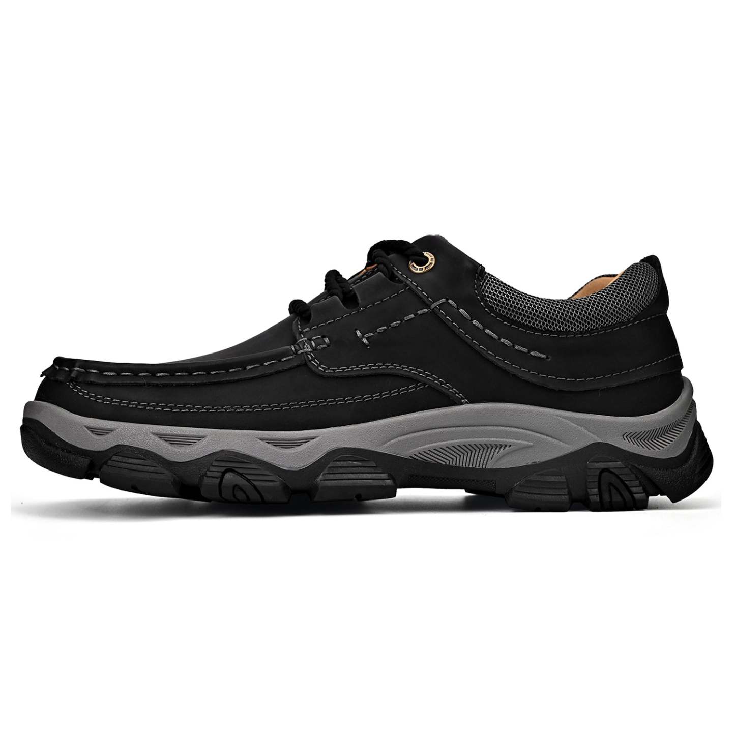 Men's Lace Leather Casual Walking Outdoor Shoes