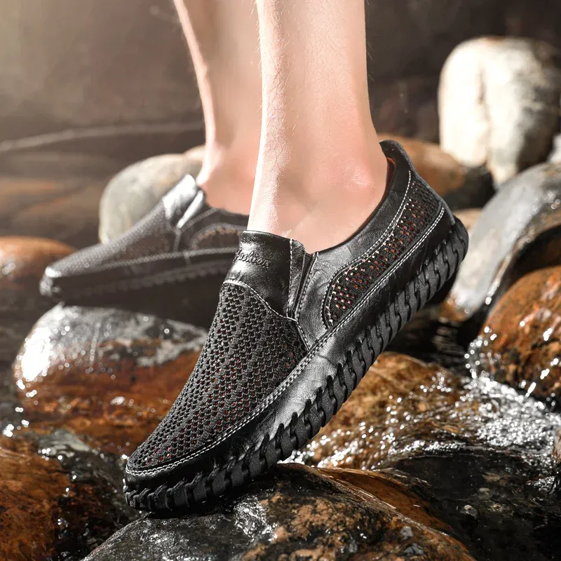 Men's Casual Outdoor Mesh Moccasins Driving Shoes