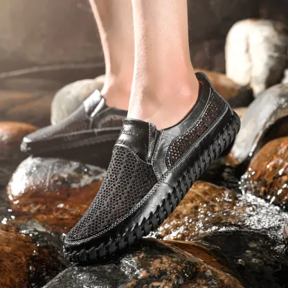 Men's Casual Outdoor Mesh Moccasins Driving Shoes