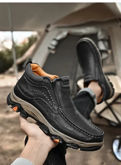 Men's Ankle Outdoor Trekking  Leather Boot