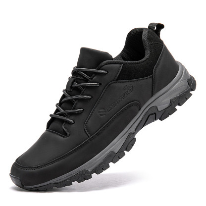 TRONG CAVARY Men's shoes leather waterproof sneakers