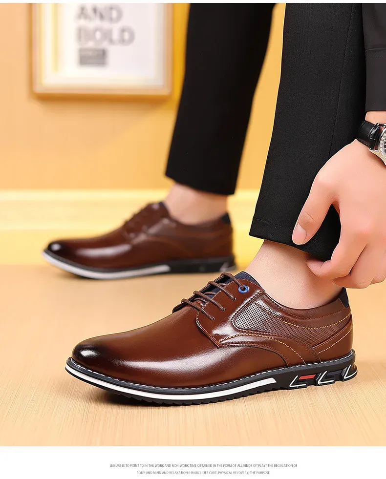Men's Breathable Oxford Lisse Orthopedic Dress Shoe