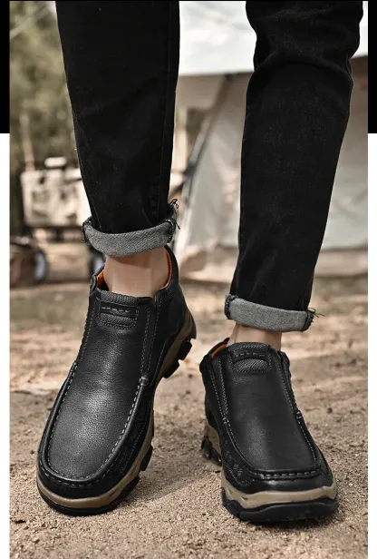 Men's Ankle Outdoor Trekking  Leather Boot