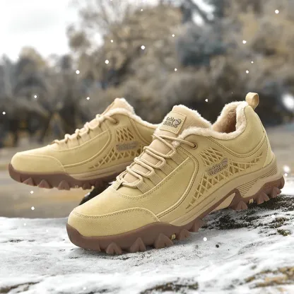 Men's Non-slip Thick Bottom Leather Sneakers