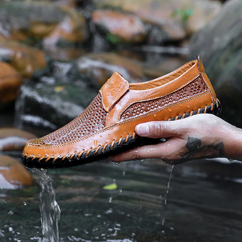 Men's Casual Outdoor Mesh Moccasins Driving Shoes