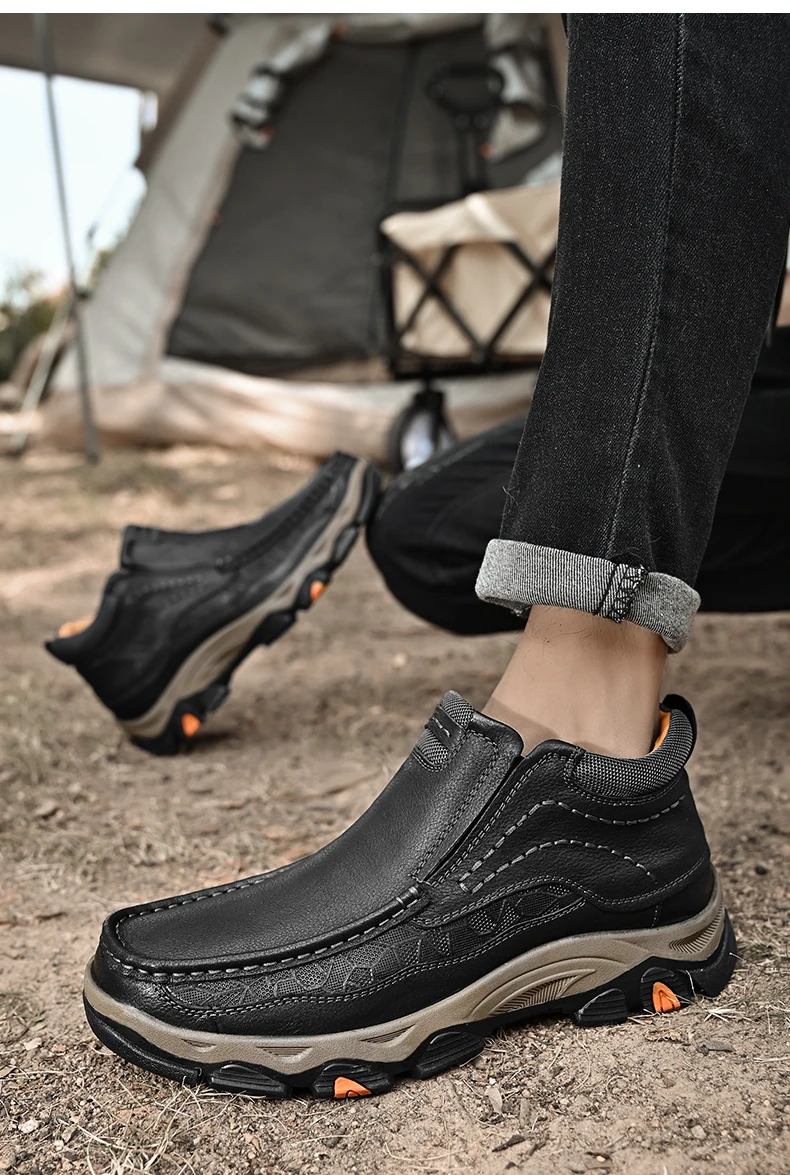 Men's Ankle Outdoor Trekking  Leather Boot