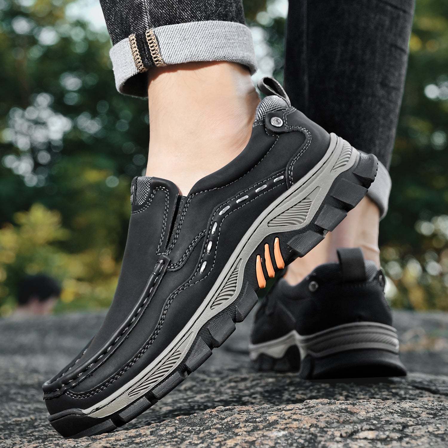 Men's Wearable Outdoor Casual Leather Shoes