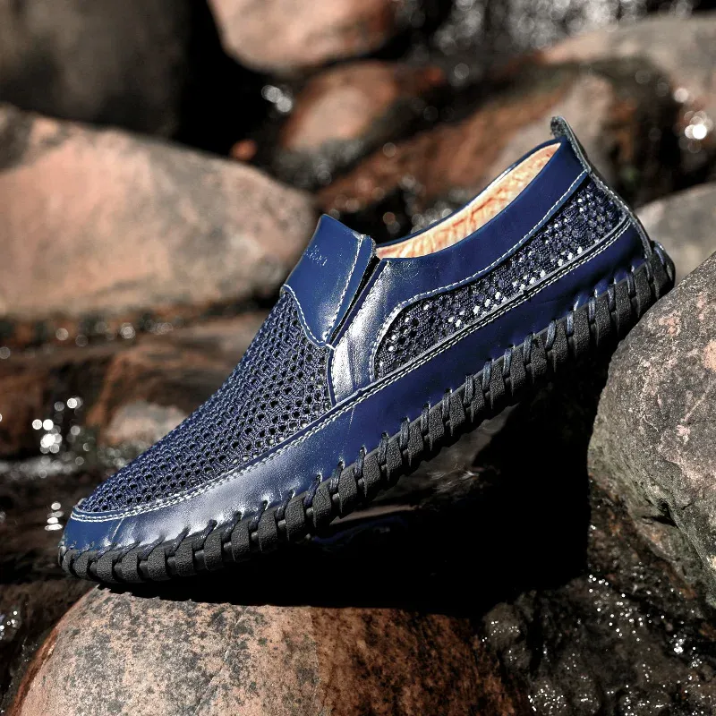 Men's Casual Outdoor Mesh Moccasins Driving Shoes