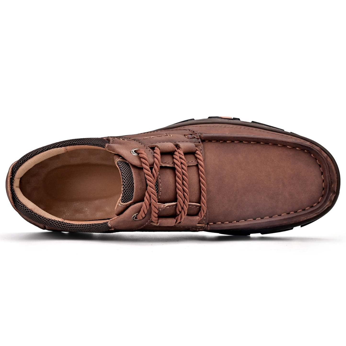 Men's Lace Leather Casual Walking Outdoor Shoes