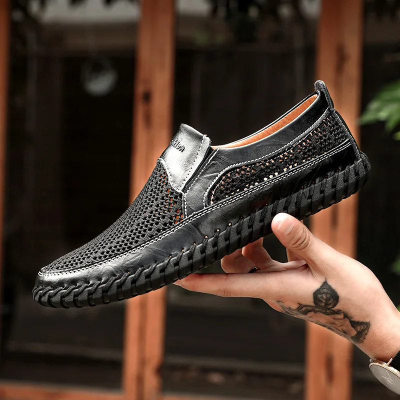 Men's Casual Outdoor Mesh Moccasins Driving Shoes