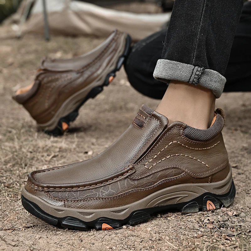 Men's Ankle Outdoor Trekking  Leather Boot