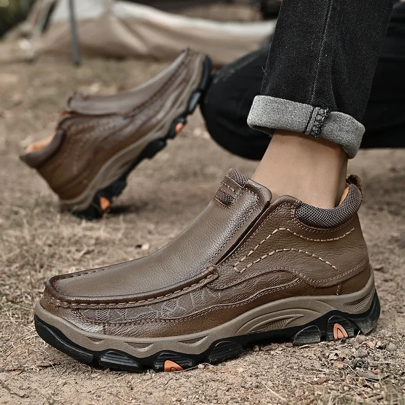 Men's Ankle Outdoor Trekking  Leather Boot