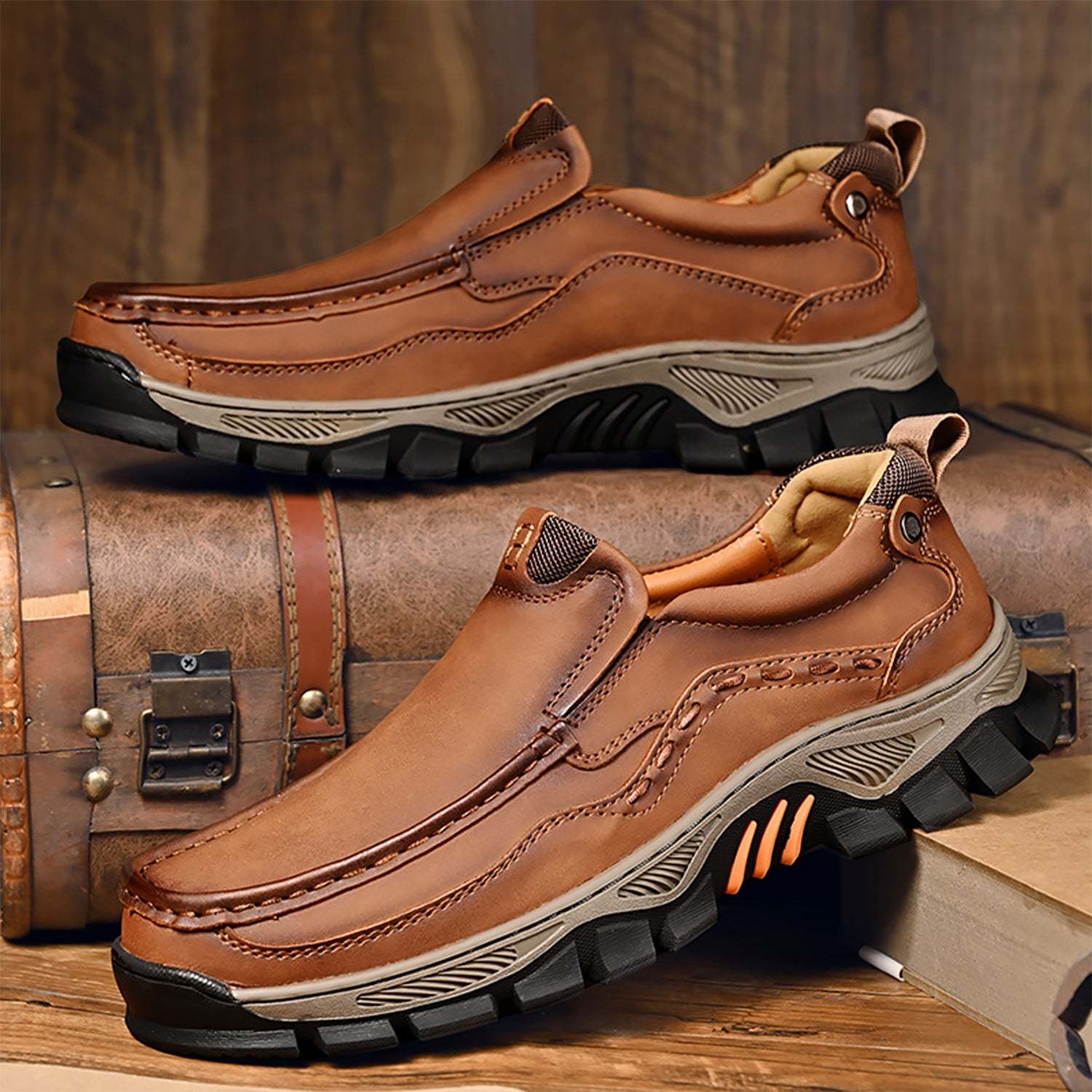 Men's Wearable Outdoor Casual Leather Shoes