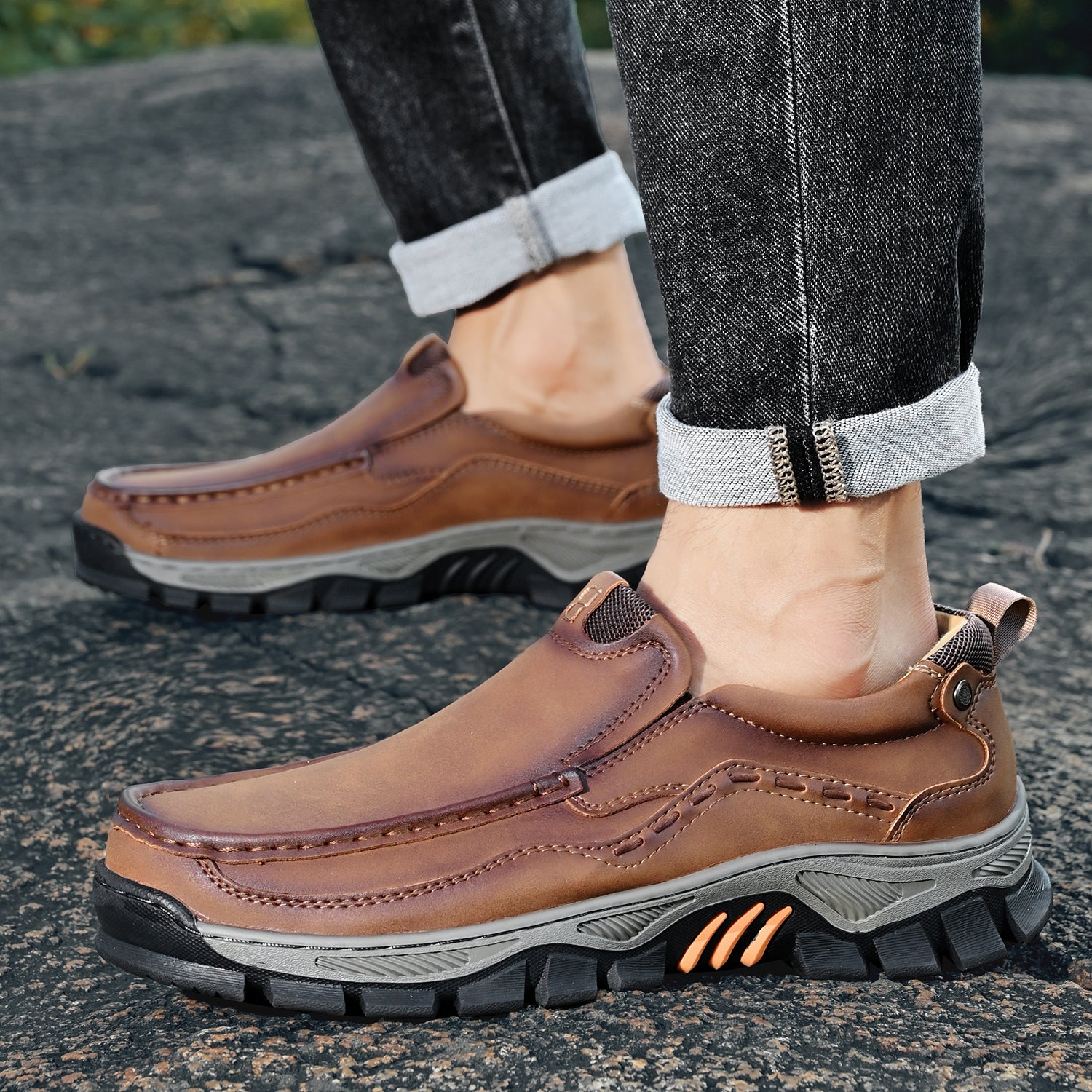 Men's Wearable Outdoor Casual Leather Shoes