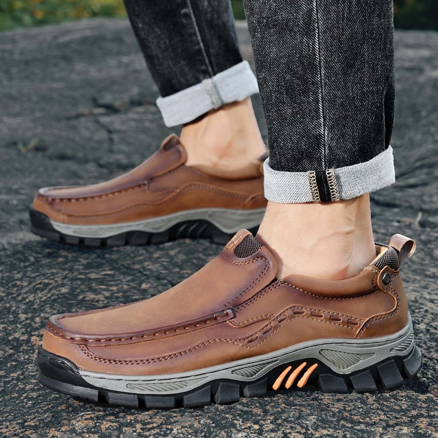 Men's Wearable Outdoor Casual Leather Shoes