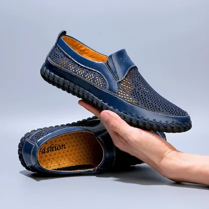 Men's Casual Outdoor Mesh Moccasins Driving Shoes