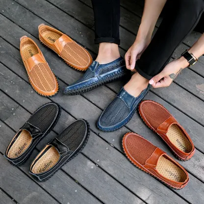 Men's Casual Outdoor Mesh Moccasins Driving Shoes