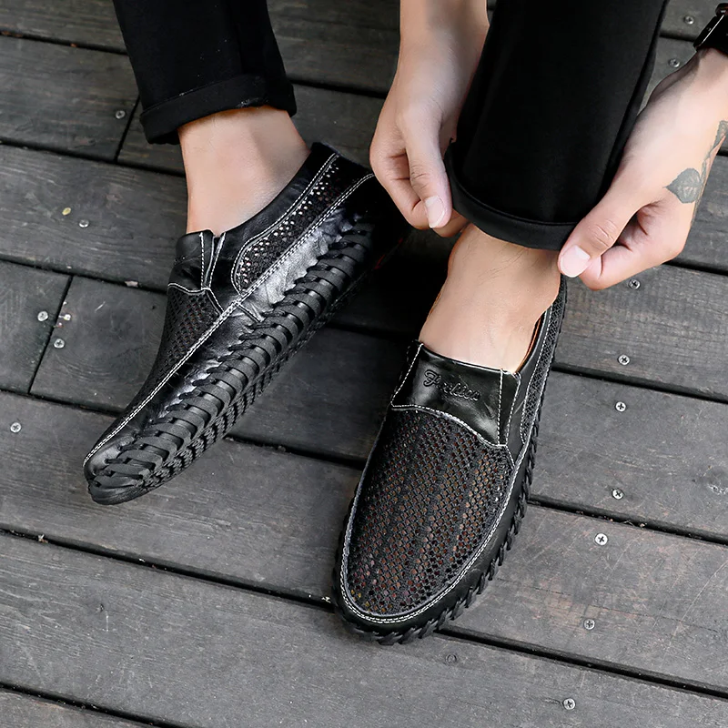 Men's Casual Outdoor Mesh Moccasins Driving Shoes
