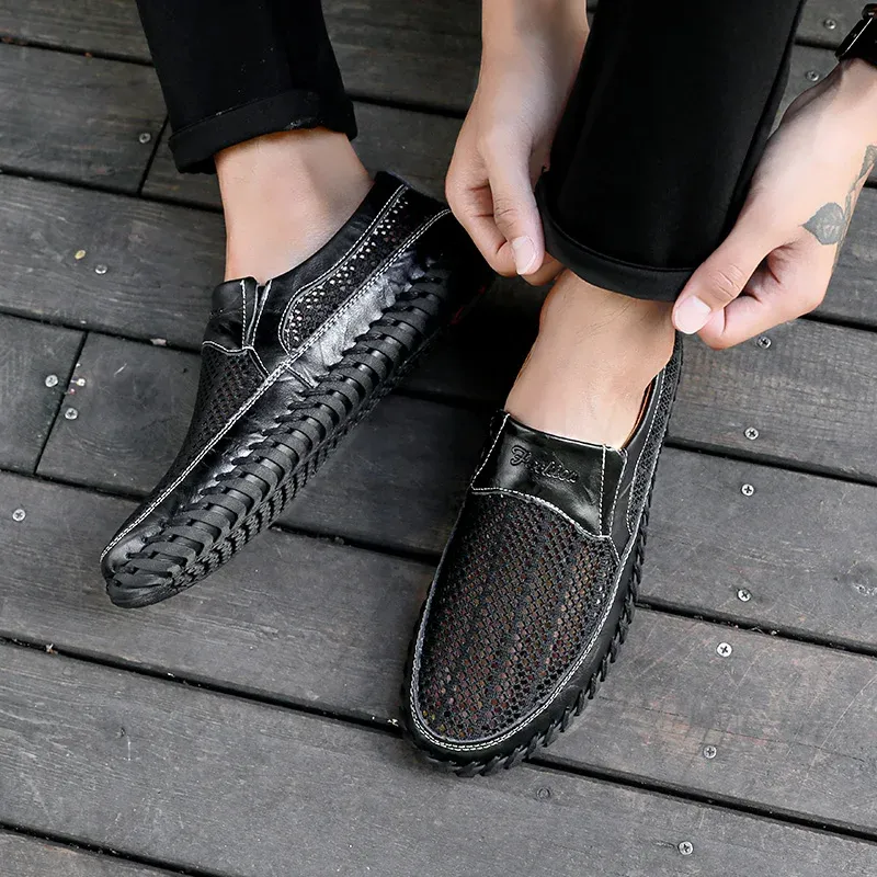 Men's Casual Outdoor Mesh Moccasins Driving Shoes