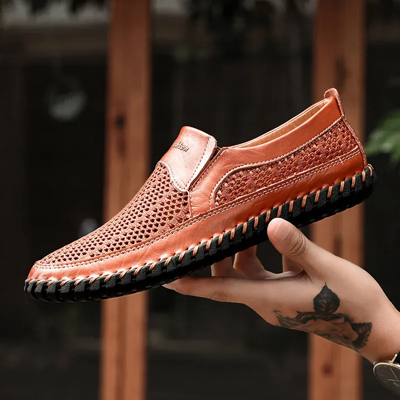 Men's Casual Outdoor Mesh Moccasins Driving Shoes